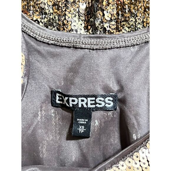 Express Sleeveless Sequin Dress Size X Small - Picture 4 of 4